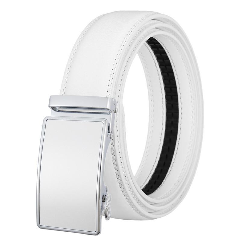 Hi Men's Leather Belt Luxury Designer Belts Men High Quality Male Metal Buckle Belt