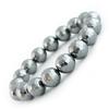 Terahertz Mineral 12mm Bracelet/Bangle with Natural Stone (Mirror Cut/M)