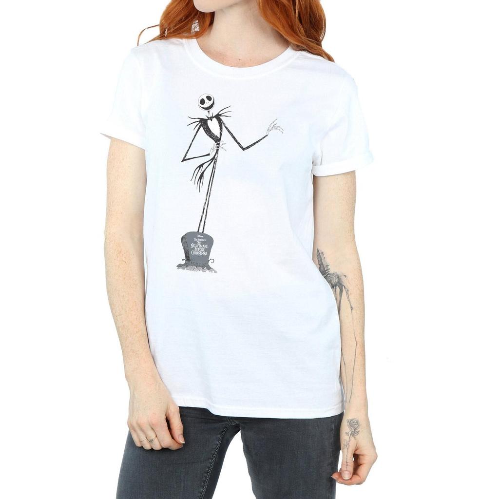 Disney Womens/Ladies Nightmare Before Christmas Jack Pose Cotton Boyfriend T-Shirt