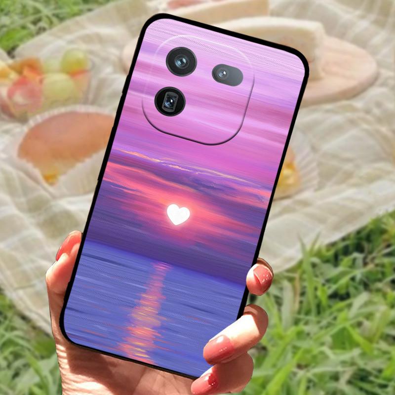 Чехол для Vivo IQOO 12 Pro Мягкий Мраморный Черный Силиконовый Задняя Крышка Телефона Для Vivo IQOO 12 Pro Чехол Крышка IQOO12 Pro Coque Funda