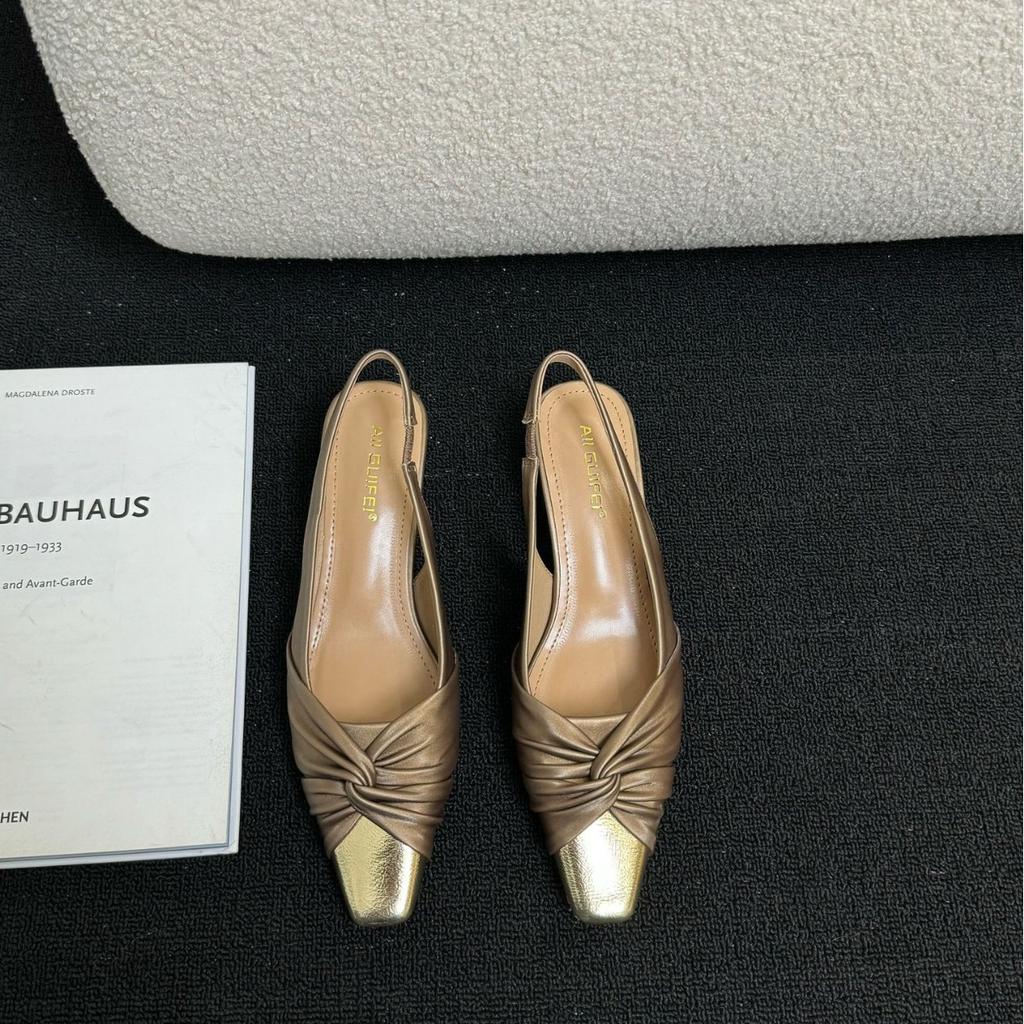 Французские босоножки премиум-класса Bag Head Туфли Fairy Shoes Кожаные вечерние туфли на высоком каблуке