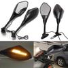 2PCS Hot Motorcycle LED With Turn Signal Integrated Indicator Lights Rearview Mirrors FOR Honda CBR600RR CBR1000RR