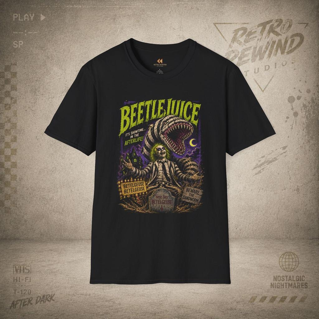 Beetlejuice Movie Poster T-Shirt | Retro Horror Graphic Tee