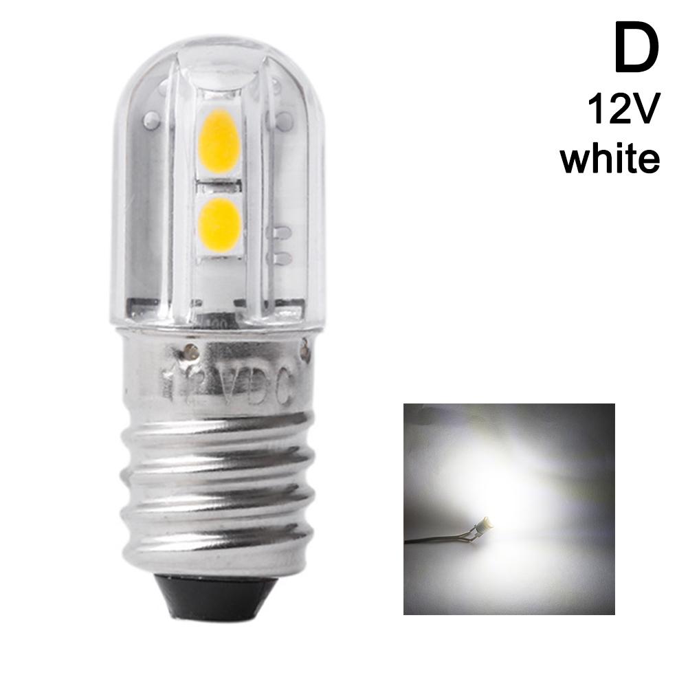1 шт. E10 светодиодная лампа 6 В 12 В лампа рабочего света теплый белый цвет для фонарика фара мотоцикла светодиодная лампа для велосипеда