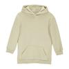 Children's Fashion Solid Color Long Sleeved Hooded Sweatshirt Girls' Mid Length Hoodie Top