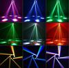 Professional Stage DJ Moving Head Laser Lights 150W 6Arm Bee Eyes LED    Light Disco Wedding Party Audience DMX Stage Lighting