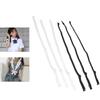 Adjustable 1cm Width Bow Tie Black/White Elastic Band For Men Women Teens Elegant Black Elastic Straps for Bow Tie