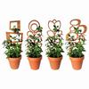 Wood Plant Bracket Leaf Shape Trellis Vine Support Stand Easy Installation Multifunctional