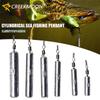 10pcs Fishing Weights Sinkers Cylindrical Round Sinker Lead Drop Shot Rig Hooks with Swivels Fishing Tackle Fishing Accessories