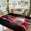 Crystal Velvet Square Rug Custom NameSC Freiburg Pattern Non Slip Home Floor Decor Rug
