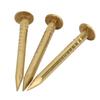 100Pcs Round Head Nail Brazen Brass Vintage DIY Craft Fastener Installation Accessories