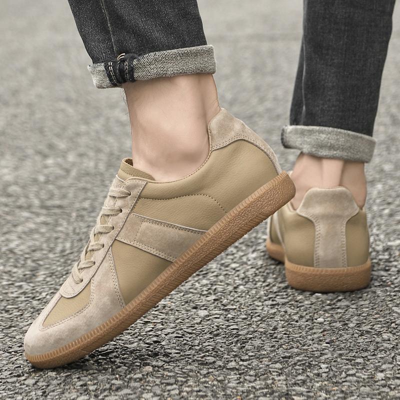 Four Seasons Genuine Leather Vulcanize Walking Shoes All-match Male Tenis Masculino Sneakers Classic Trendy Mens Casual Shoes