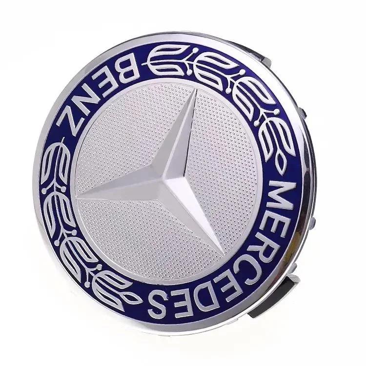 Автомобильная наклейка для Mercedes Benz 75 мм Автостайлинг Центральные колпачки ступиц Замена для Mercedes Benz W211 W203 W204 W210 W1