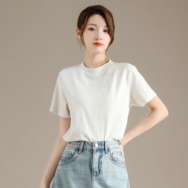 RAIN.CUN Women's Loose Fit Round Neck Short Sleeve T-shirt