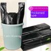 [50-Pack] Thickened Black Vest-Style Disposable Garbage Bags, Portable and Durable for Household Use