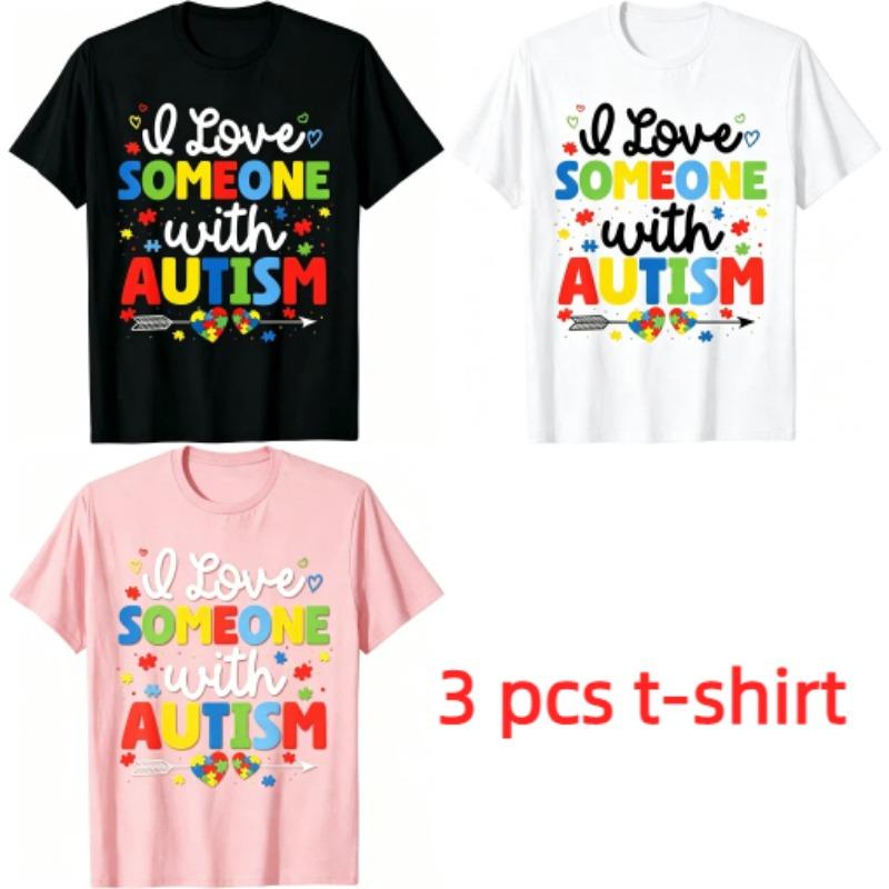 Colored Letters Print Kids T-Shirts Summer Fashion Street Outdoor Casual T-shirt Tops for Boy and Girl's Tees Top