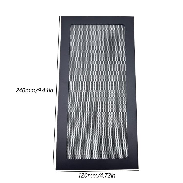 Высокоэффективная магнитная пылезащитная сетка из ПВХ 12x24 см Панель корпуса компьютера Защита от коррозии Сетчатая конструкция для воздушного потока