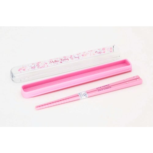 OSK Chopstick Box Set with Pull Lid, Hello Kitty Sakura, HS-11