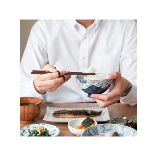 Asahi Koyo EDISON Edison Chopsticks III, Right-Handed, Dark Brown, 20cm, Adult, Designed for Proper Holding, Simply Insert Your Finger Into the Ring,