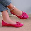 2024 Новая мода остроносые банты женские туфли слипоны на плоской подошве верхнее платье весна и осень женская обувь Zapatos De Mujer