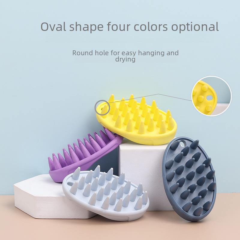 Универсальная силиконовая щетка для купания кошек и собак