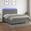 VidaXL Slatted Bed Base with Mattress and LED, Upholstered Bed, Double Bed, Adult Bed for Interior Bedroom, 3135054