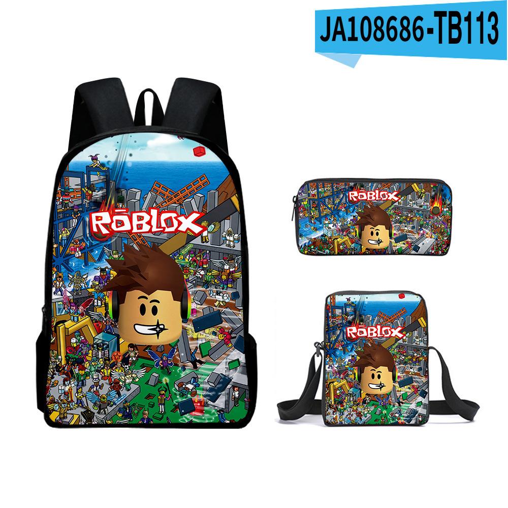 ROBLOX blox fruits школьный рюкзак для начальной и средней школы, детский рюкзак большой вместимости, ранец, пенал