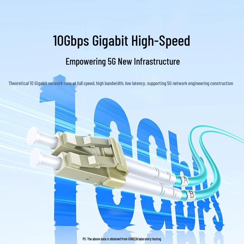 UGREEN NW321 OM3 LC-LC Multimode 10 Gigabit Fiber Optic Patch Cable