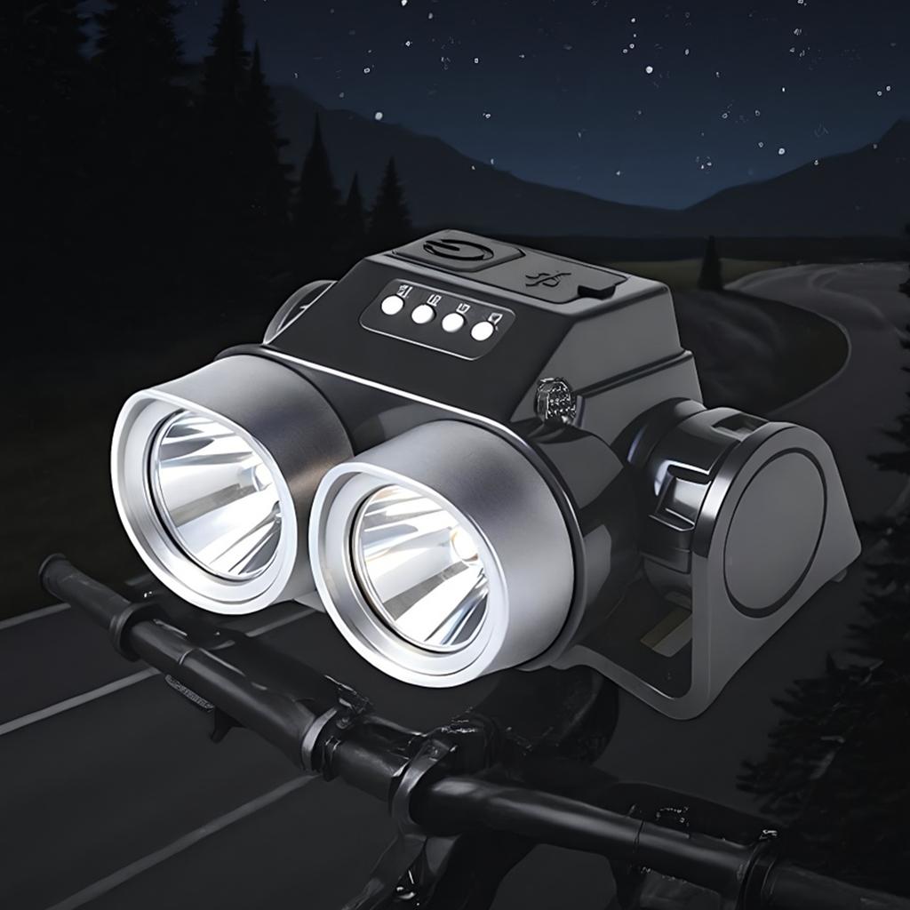 Водонепроницаемая велосипедная фара IPX6 Мощный фонарь для MTB 8 режимов Безопасный велосипедный свет для пешего туризма и путешествий на открытом воздухе