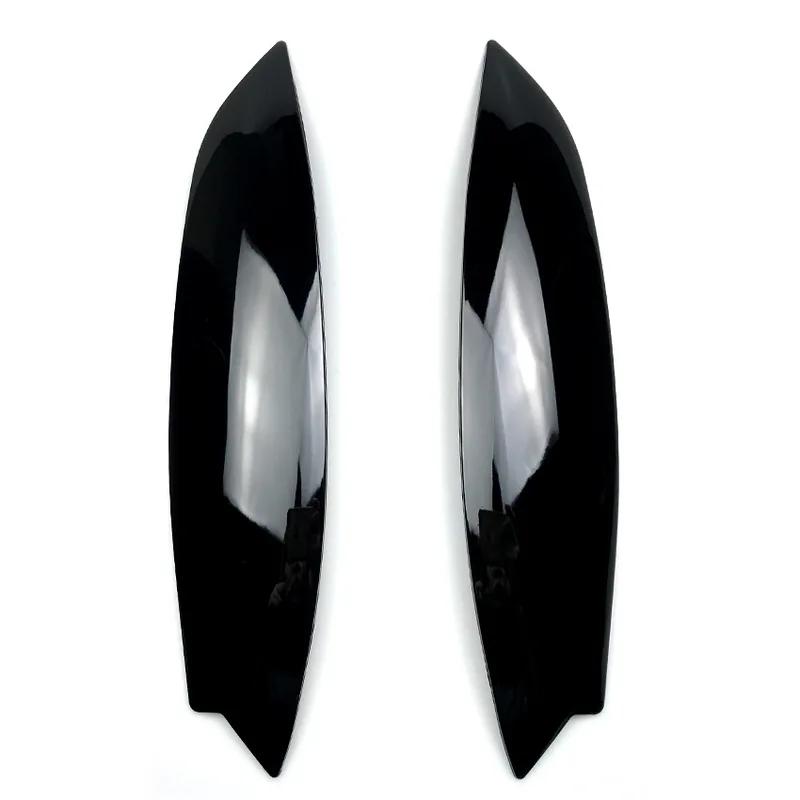 Headlight Eye Lid Eyebrow Cover Trim fit For VW Golf 5 R32 MK5 2005 2006 2007 ABS Plastic Black Car Headlight Eye Lid