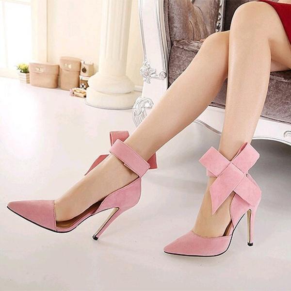 Женские сексуальные туфли-лодочки с большим бантом и острым носком в виде бабочки, туфли-шпильки на тонком высоком каблуке, свадебные туфли для вечеринки