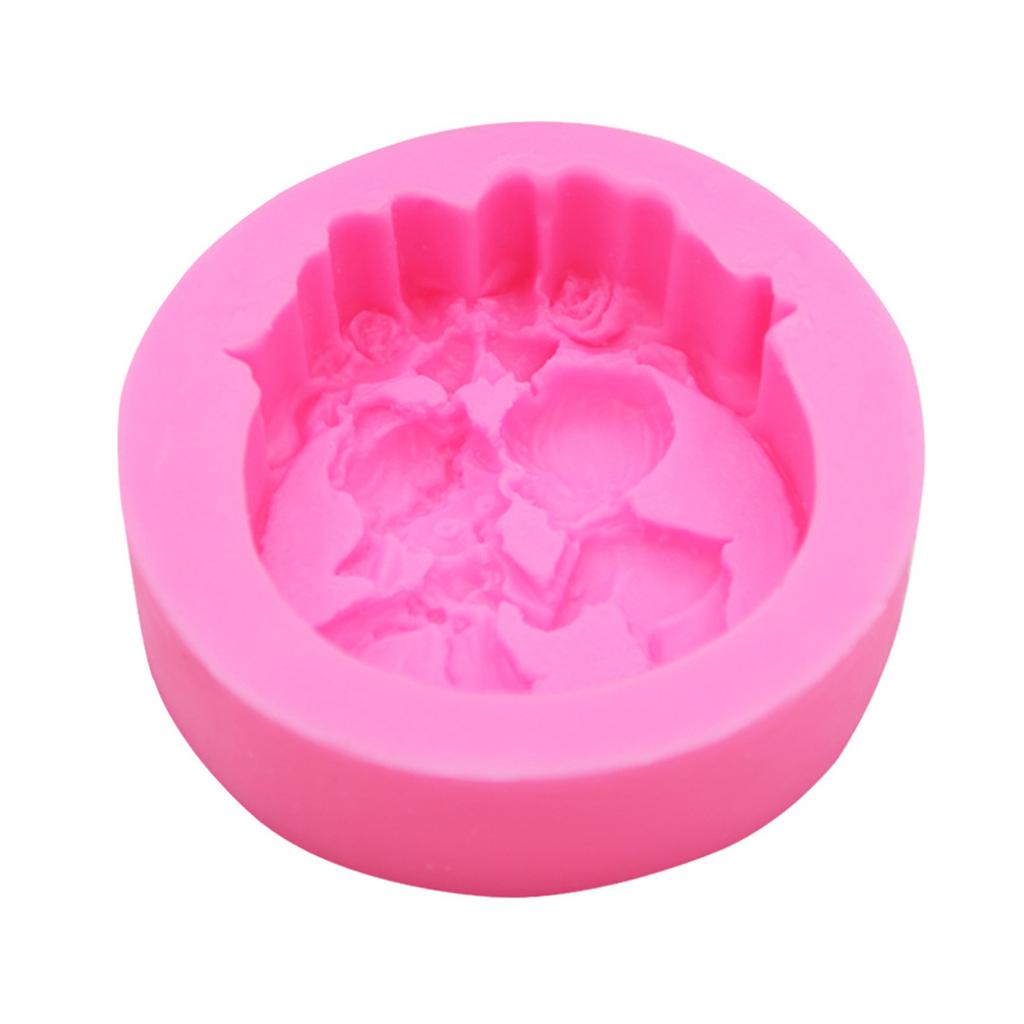 Candle Moulds Candle Making Tools Clay Mould Crafts Moulds Girl and Boy Shaped Silicone Material for Hand-Making Lover