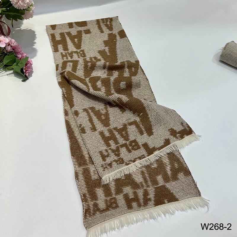 G·TENNA NX-W268 Women's Letter Wool Scarf