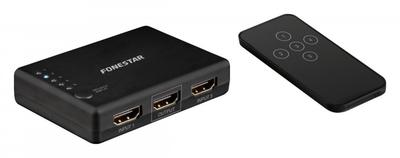 Fonestar FO-22SW51 Переключатель HDMI 5 x 1 (5 входов x 1 выход) с пультом. Автоматическое переключение при обнаружении сигнала. , Fonestar
