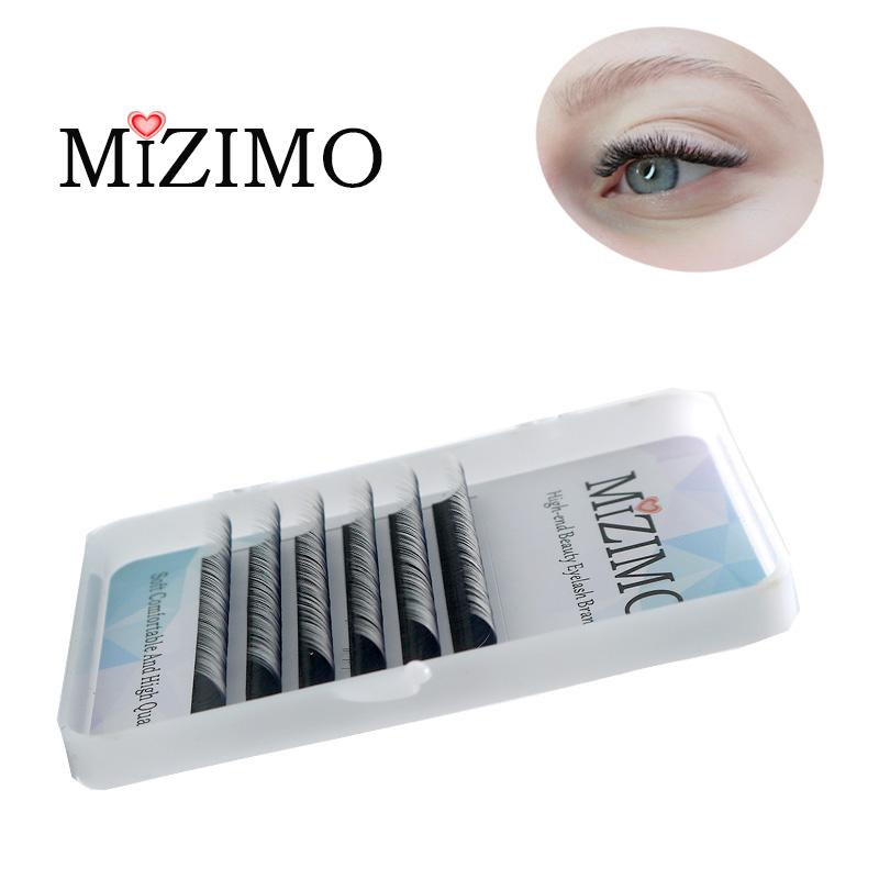 MIZIMO Накладные ресницы смешанного цвета с одинарной прививкой, натуральное наращивание, макияж глаз, эффектные ресницы.