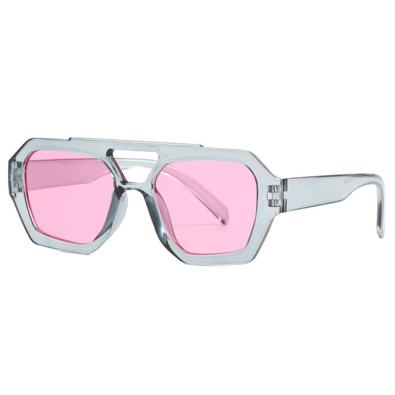 Женские солнцезащитные очки многоугольной формы с двойной переносицей, антибликовые очки от солнца для мужчин, для пеших прогулок, альпинизма, женские