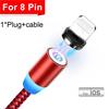 USB Magnetic Charging Cable for Micro Type-C 8 Pin Fast Charging Fashion Cable for Iphone Xiaomi Huawei Samsung