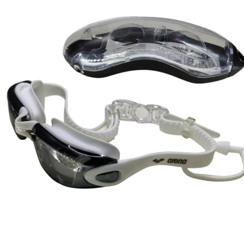 Профессиональные взрослые очки для плавания с защитой от запотевания и берушами. Мужские и женские очки для плавания. Герметичные. Регулируемые. Защита от УФ-лучей.