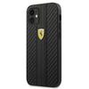 Ferrari Fesnechcp12Sbk Iphone12 Mini 5,4 Czarny/Black Hardcase On Track Pu Carbon