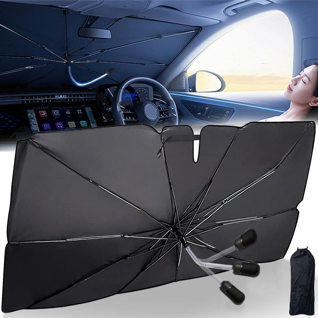(2024 Advanced Edition 10 Ribs, 360° Umbrella Pattern Bendable) Compatible with Umbrella Type Sunshade,