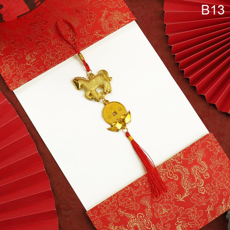 2026 год Лошади Декор Бонсай Намент Шарм Дерево Удачи Год Подвесные Украшения Кисточки Украшение для Автомобиля Праздник Весны Вечеринка