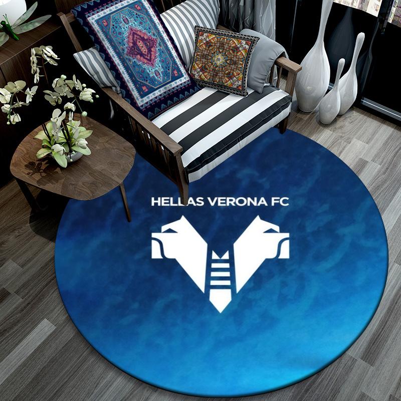 Hellas Verona pattern round rug,Carpet Rug for Living Room Bedroom Playroom ,Non-slip Floor Mat,Holiday Gifts and Birthday Gifts.