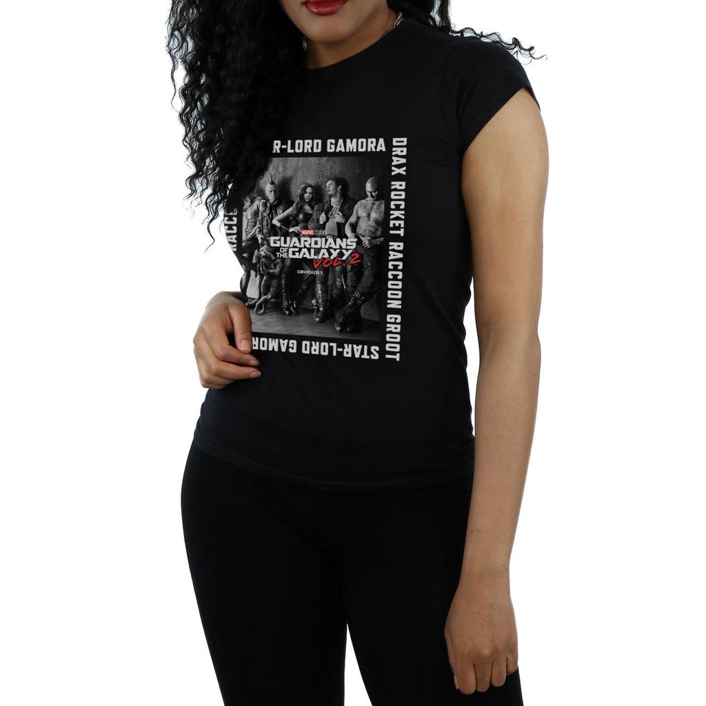 Marvel Womens/Ladies Guardians Of The Galaxy Framed Poster Cotton T-Shirt