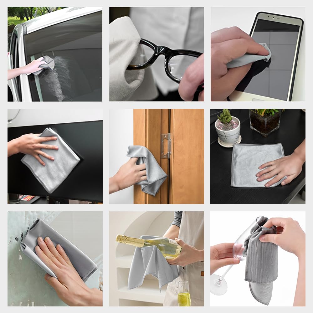 SensaBliss Ультрамикрофибра для чистки автомобильных зеркал, Стеклоочиститель для автомобильного стекла, окон, стекол, Ткань, Мойка, Полотенце,