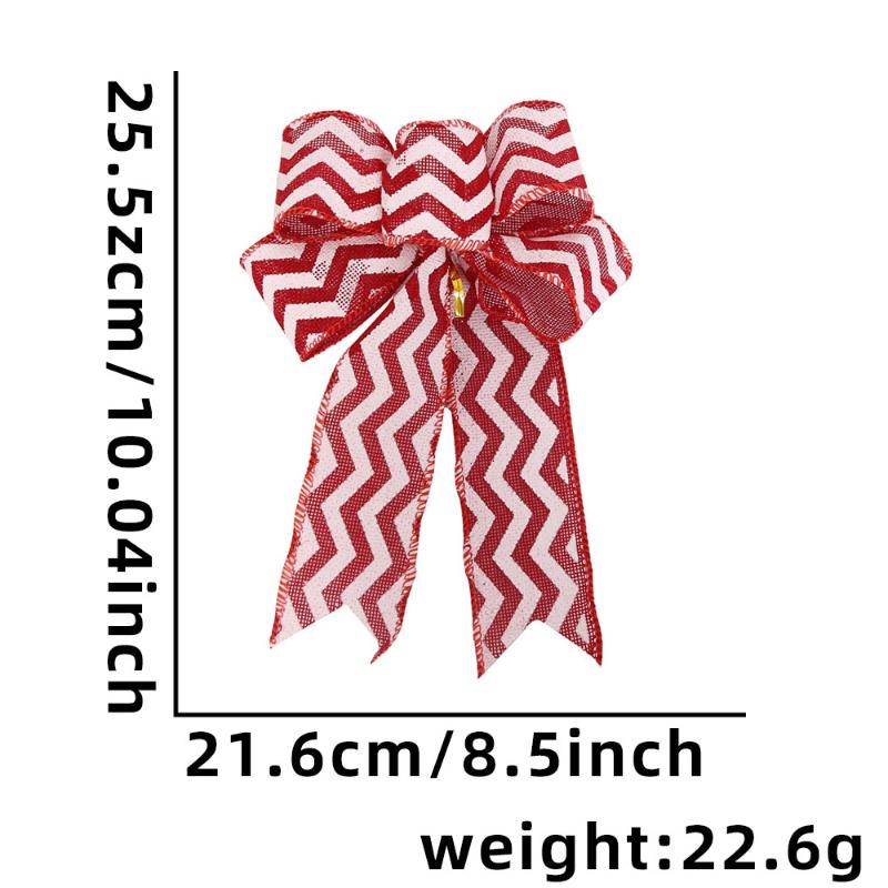 Красные Рождественские Ленты Банты Подвесные Украшения Бант Подарок Украшения для Рождественской Елки Декор для Рождественской Вечеринки Новый Год