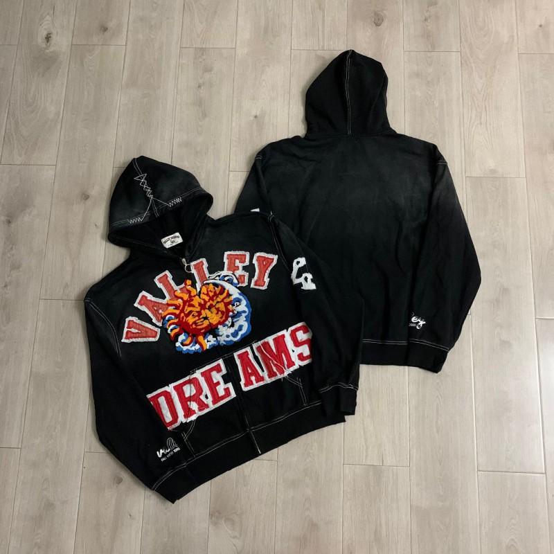 Hooded Sweatshirt Couple Loose Fit Cotton Zip Up Cardigan Casual Streetwear Teens