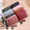Women Small Wallet Ladies Mini Tassel Wallet Cute Girl Short Zipper Lovely Pu Leather Coin Purse Female Hand Wallet Purse