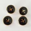4 шт. Пуговицы для униформы аэропорта, художественные пуговицы, пуговицы из сплава, пуговицы для одежды, курток, брюк для сотрудников авиакомпаний