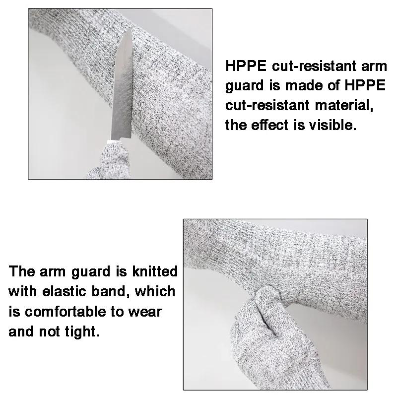 Длинные перчатки для работы в саду, ткань HPPE, устойчивая к порезам, защищает руки, удобные и прочные рабочие перчатки для строительных площадок