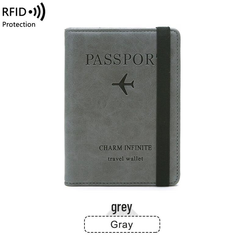 OLOMM RFID-блокирующий держатель для паспорта из ПУ-кожи